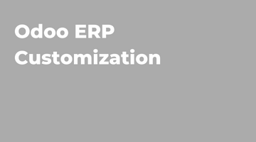 Odoo ERP Customization